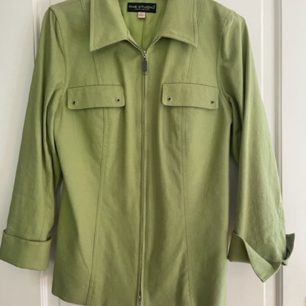 Linen Zippered jacket